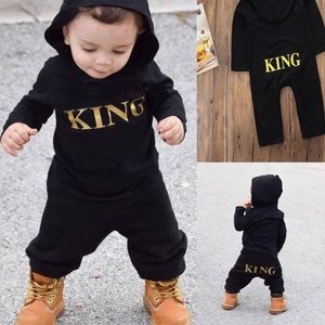Baby Boy “King” romper